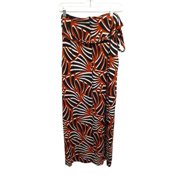 NY & Company Maxi Slit Skirt Plus Sz XXL Exotic Mediterranean Tiger Coquette - Picture 5 of 16